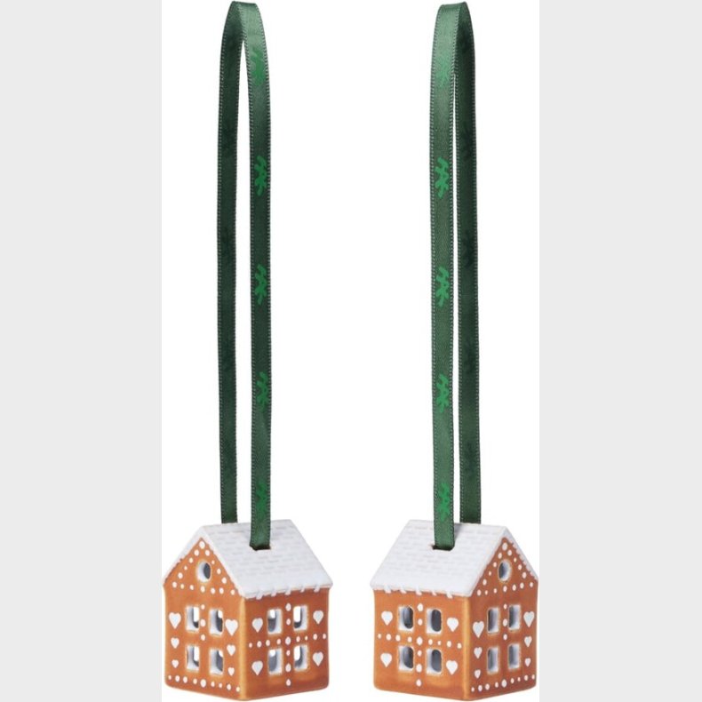 K�hler Julekugler - Honningkage - 2 Stk. - 5 Cm