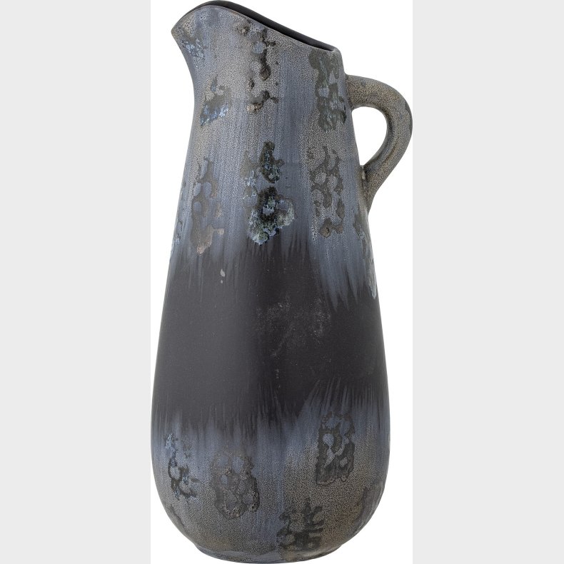 Creative Collection - Khumo Vase Kande - Sort - Stentj - H 16 Cm