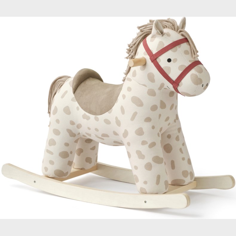 Gyngehest Dotty - Hvid Med Pletter - Aiden - Kids Concept