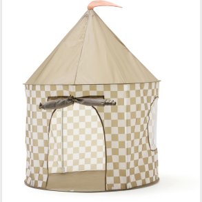 Kids Concept - Legetelt - Khaki Med Tern - 100x100x130 Cm