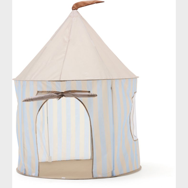 Kids Concept - Legetelt - Lysebl� Med Striber - 100x100x130 Cm