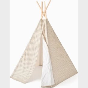 Tipi Legetelt Til B�rn - Hvid Med Striber - Kids Concept