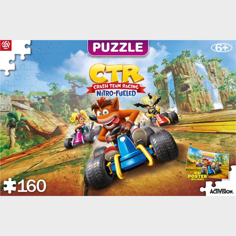 Crash Team Racing Puslespil - Good Loot Puzzle - 160 Brikker