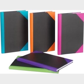 Kinabog 5 Pak A5 Barcode Farver Linjeret - Bright Office