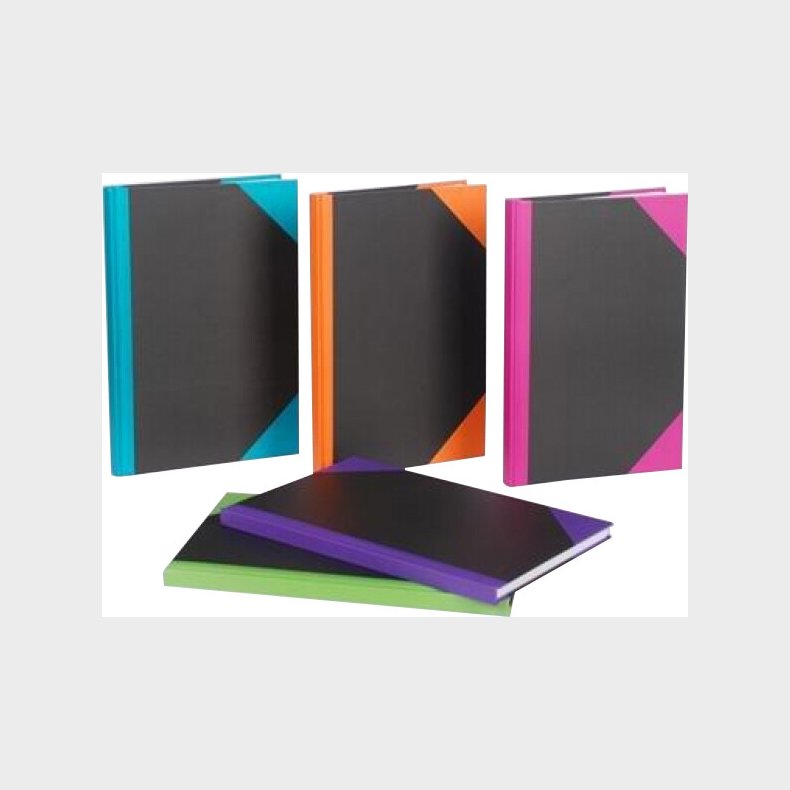 Kinabog 5 Pak A5 Barcode Farver Linjeret - Bright Office