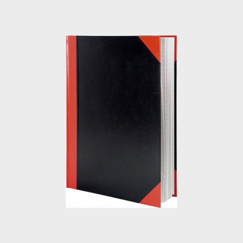 Kinabog A6 Sort / Rd 160 Sider Linjeret - Rheita