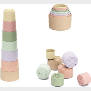 Kinder And Kids - Bl�dt Plast Badeleget�j Stablekop Med M�nster Og Hul (7 Stk.) - (k30008)