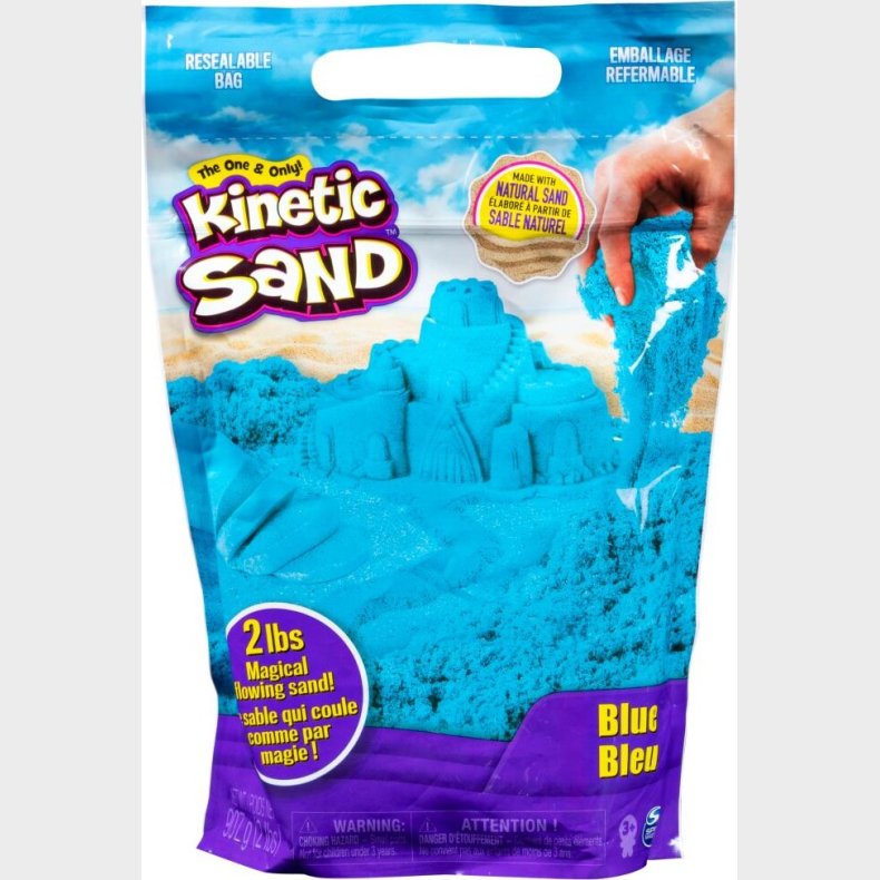 Kinetic Sand - Farve Pose Med Kinetisk Sand - 900g - Bl�