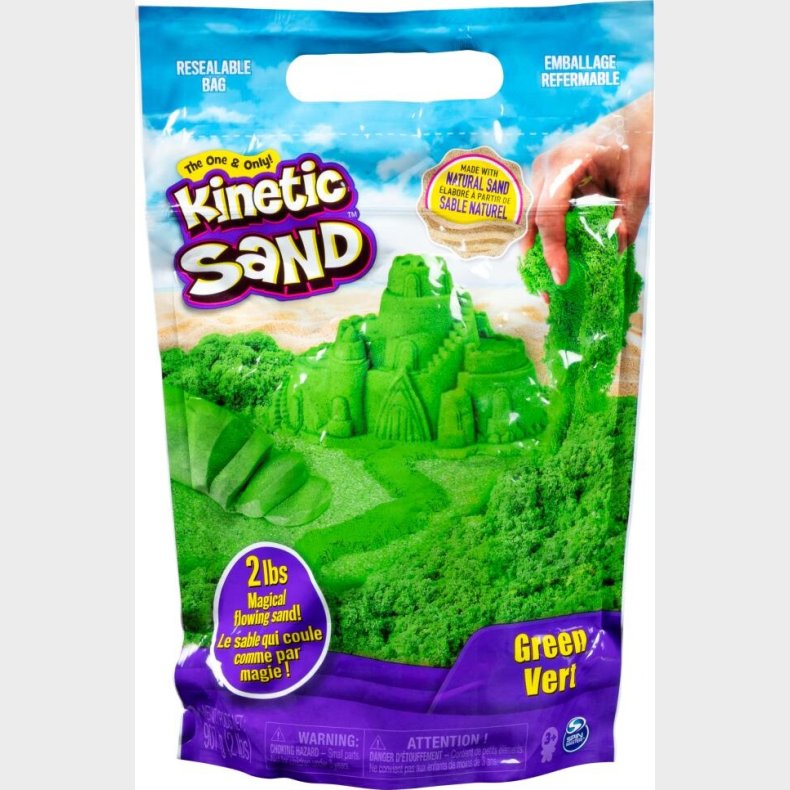 Kinetic Sand - Farve Pose Med Kinetisk Sand - 900g - Gr�n