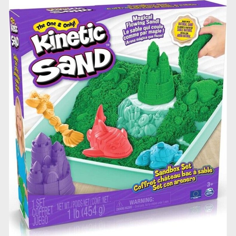Kinetic Sand - Sandbox S�t - Gr�n