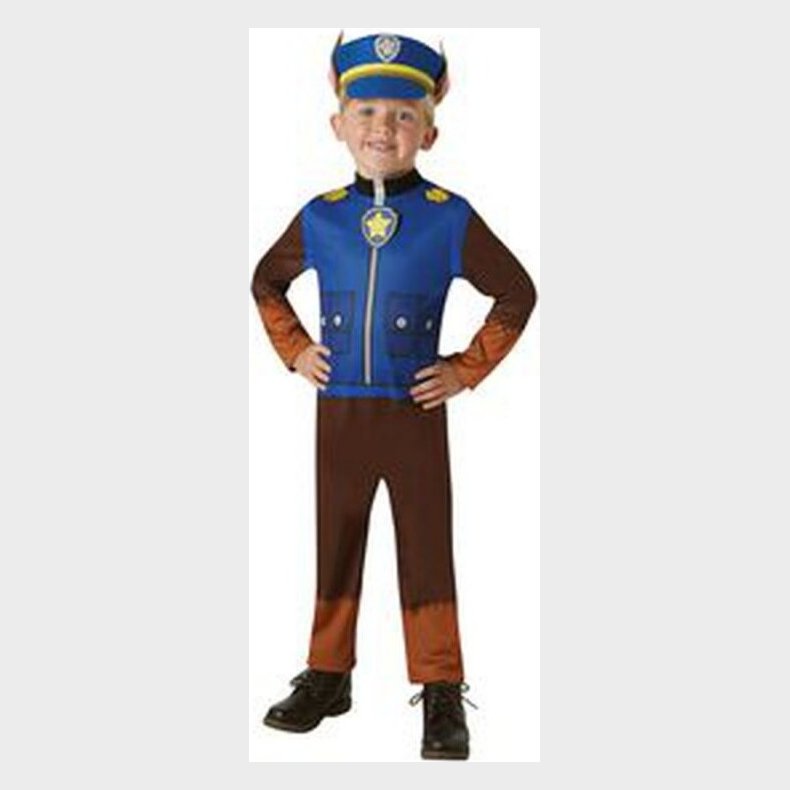 Paw Patrol Chase Kostume - 3-4 �r