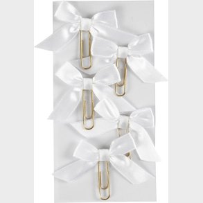 Klips - Str. 40x70 Mm - Hvid - 5 Stk.