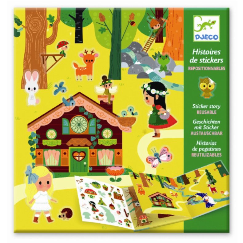 Djeco | Klistermrkebog - Den Magiske Skov