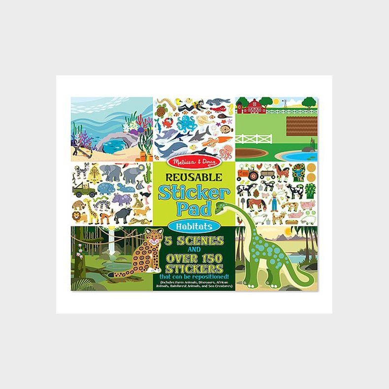 Melissa & Doug | Klistermrkebog - Dyreliv