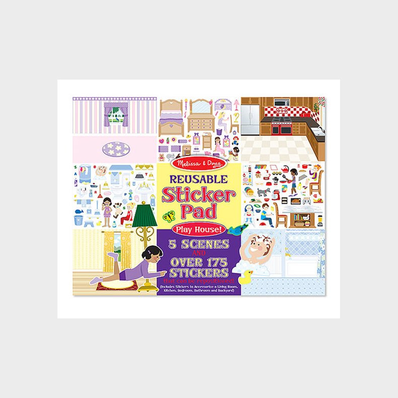 Melissa & Doug | Klistermrkebog - Mit hus