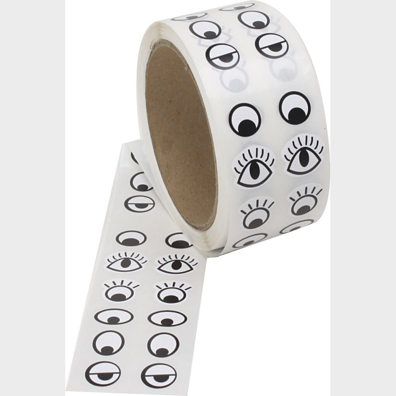 Klistermrke jne - Sort Og Hvid - 2000 Stk