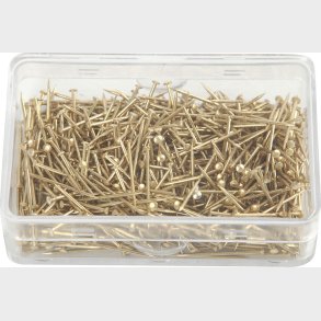 Knappen�le - L 16 Mm - Tykkelse 0,65 Mm - Guld - 25 G