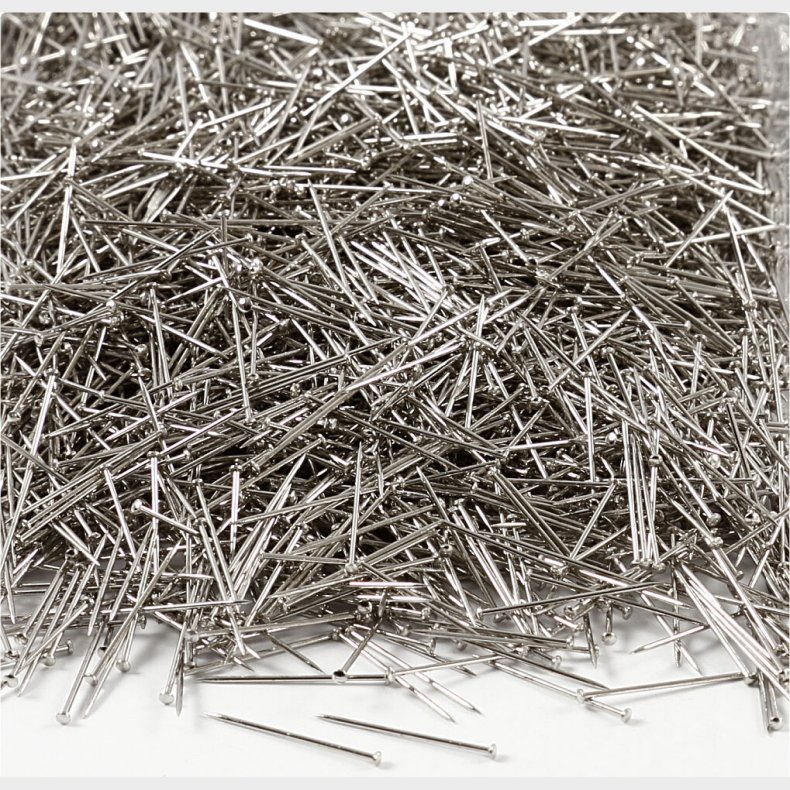 Knappenle - L 18 Mm - Tykkelse 0,6 Mm - Slv - 500 G