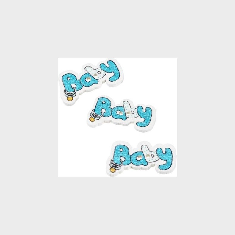 Knapper - Baby Turkis - Ca. 3 Cm - 12 Stk