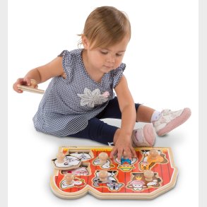 Melissa & Doug | Knoppuslespil Jumbo - Bondegrd