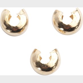 Knudeskjulere Til Elastik -  5 Mm - Forgyldt - 50 Stk.