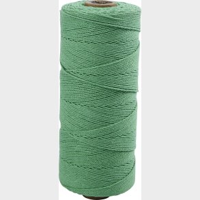 Knyttegarn - Tykkelse 1 Mm - L 315 M - Tynd Kvalitet 12/12 - Lys Grn - 220 G