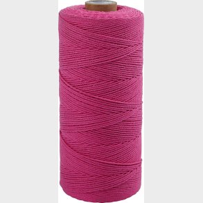Knyttegarn - Tykkelse 1 Mm - L 315 M - Tynd Kvalitet 12/12 - Pink - 220 G
