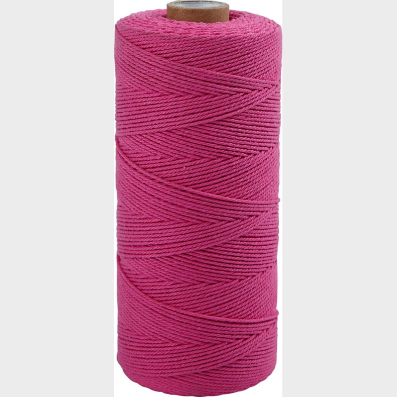 Knyttegarn - Tykkelse 1 Mm - L 315 M - Tynd Kvalitet 12/12 - Pink - 220 G