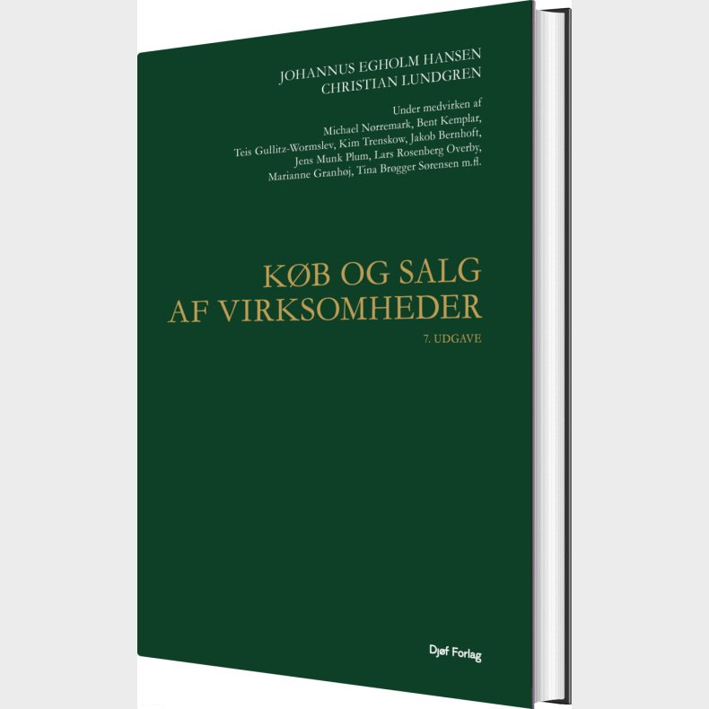 K�b Og Salg Af Virksomheder - Johannus Egholm Hansen - Bog