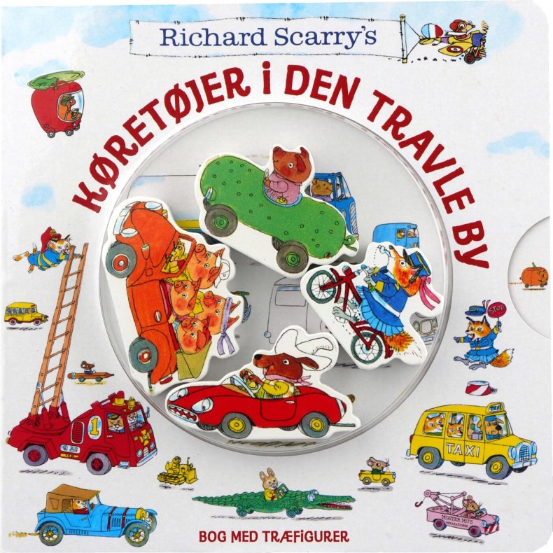 K�ret�jer I Den Travle By - Richard Scarry - Bog