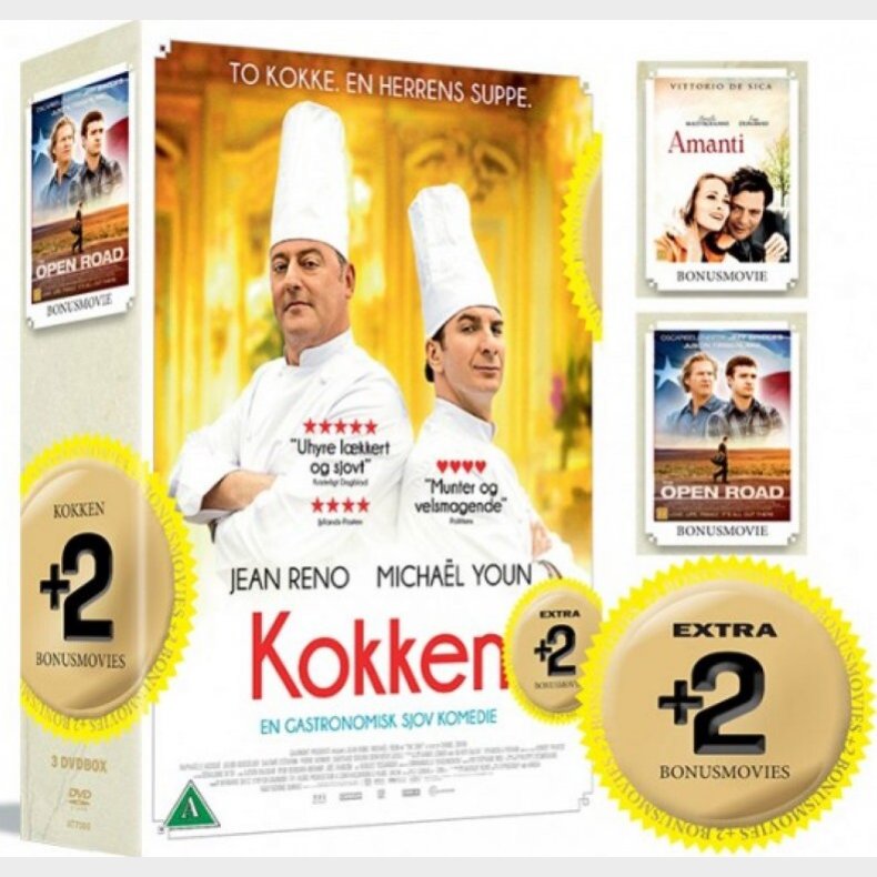 Kokken // Amanti // The Open Road - DVD - Film
