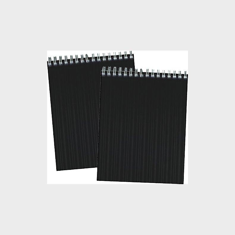 Kollegieblok A6 Linjeret Sort Pp 100 Blade - Bright Office