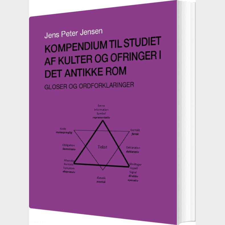 Kompendium Til Studiet Af Kulter Og Ofringer I Det Antikke Rom - Jens Peter Jensen - Bog