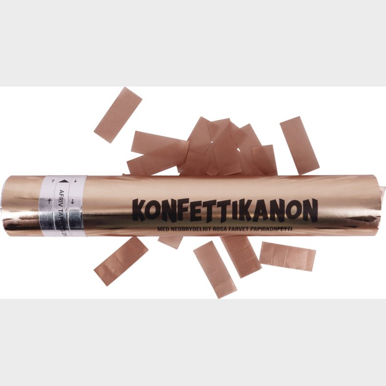 Konfettikanon - Rosegold - 30x5 Cm - Scanseason