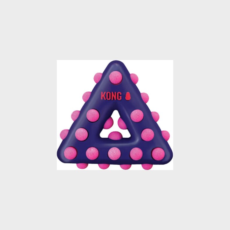Kong - Hundeleget�j Med Pivelyd - Dotz Triangle - 15 Cm
