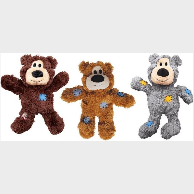 Kong - Bamse Til Hund - Knots Wild - Assorteret - 35 Cm