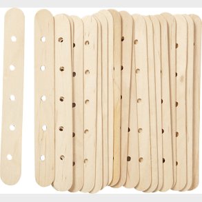 Konstruktionspinde - L 15 Cm - B 1,8 Cm - Hulstr. 4 Mm - 20 Stk.