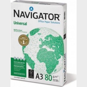 Kopipapir A3 500 Ark Hvid Navigator