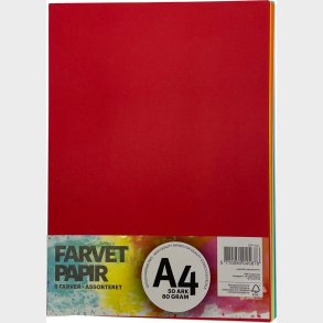 Kopipapir A4 Mix 50 Ark Assorterede