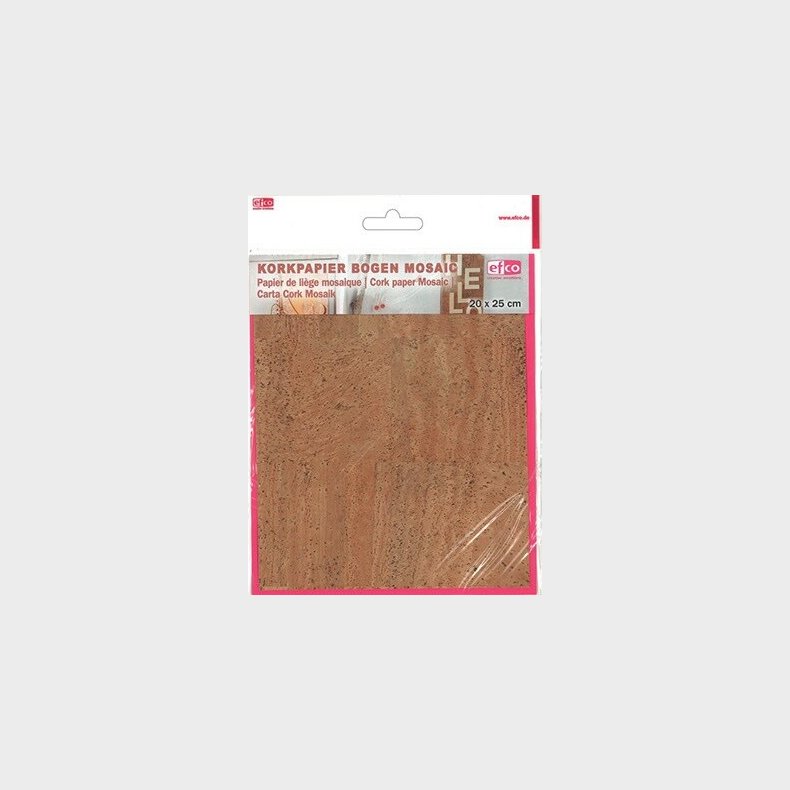 Kork Papir Mosaik 20x25cm 1 Ark