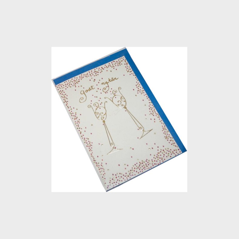 Kort 1 / 1 Julekort 2 Champagneglas