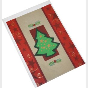 Kort 1 / 1 Julekort Juletr Med Stjerner