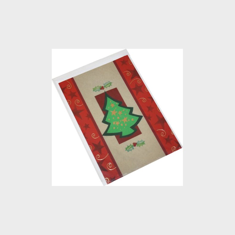 Kort 1 / 1 Julekort Juletr Med Stjerner