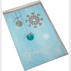 Kort 1 / 1 Julekort Klokker Med Slvfnug