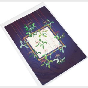 Kort 1 / 1 Julekort Lilla Med Mistelten