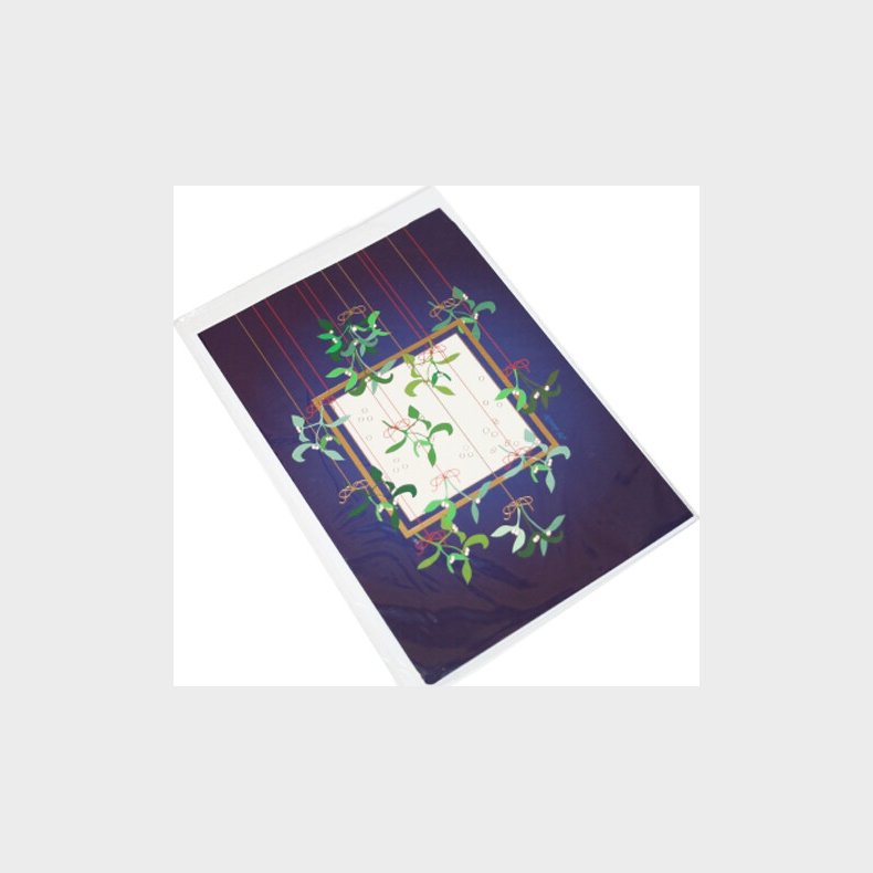 Kort 1 / 1 Julekort Lilla Med Mistelten