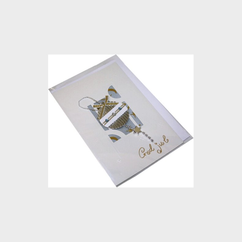 Kort 1 / 1 Julekort Slv Julekugle Udst