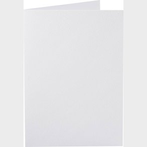 Kort - Kort Str. 10,5x15 Cm - 220 G - Hvid - 10 Stk.