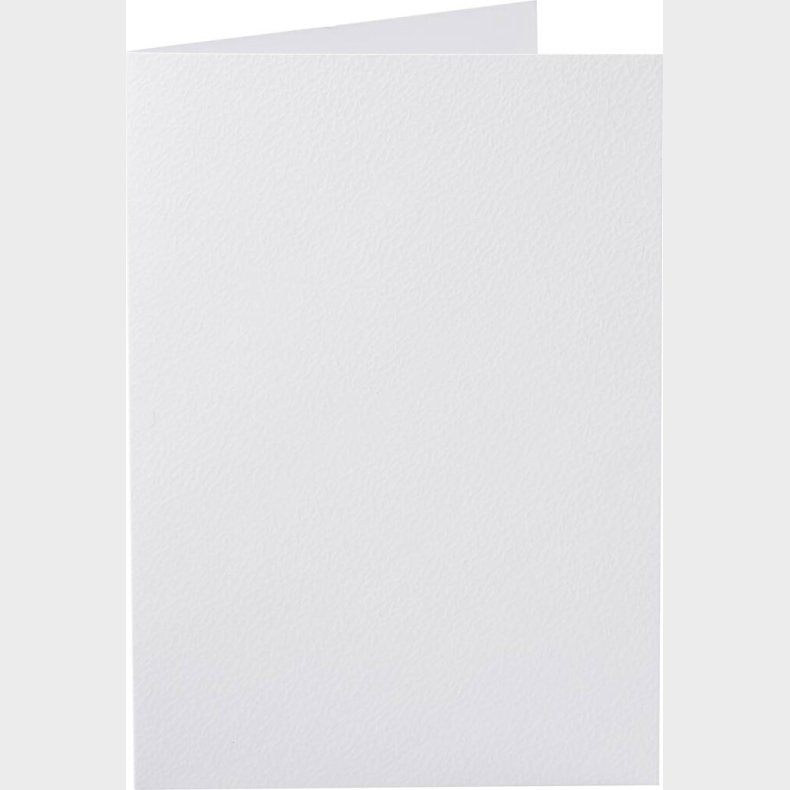 Kort - Kort Str. 10,5x15 Cm - 220 G - Hvid - 10 Stk.