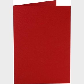 Kort - Kort Str. 10,5x15 Cm - 220 G - Rd - 10 Stk.
